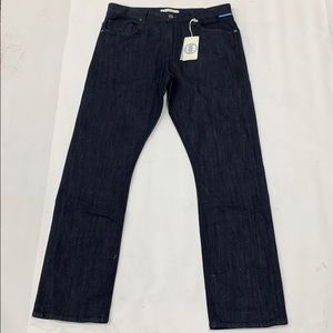 1DENIM MENS ATHLETIC STRAIGHT FIT JEANS WILTON W34